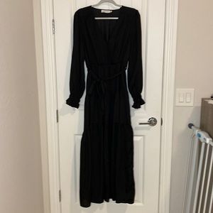 Petal and Pup black Moir dress